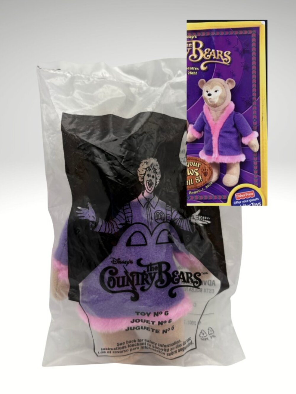 NEW SEALED Disney Country Bears 2002 Trixie St. Claire McDonalds #6 (SKU: 926TO)